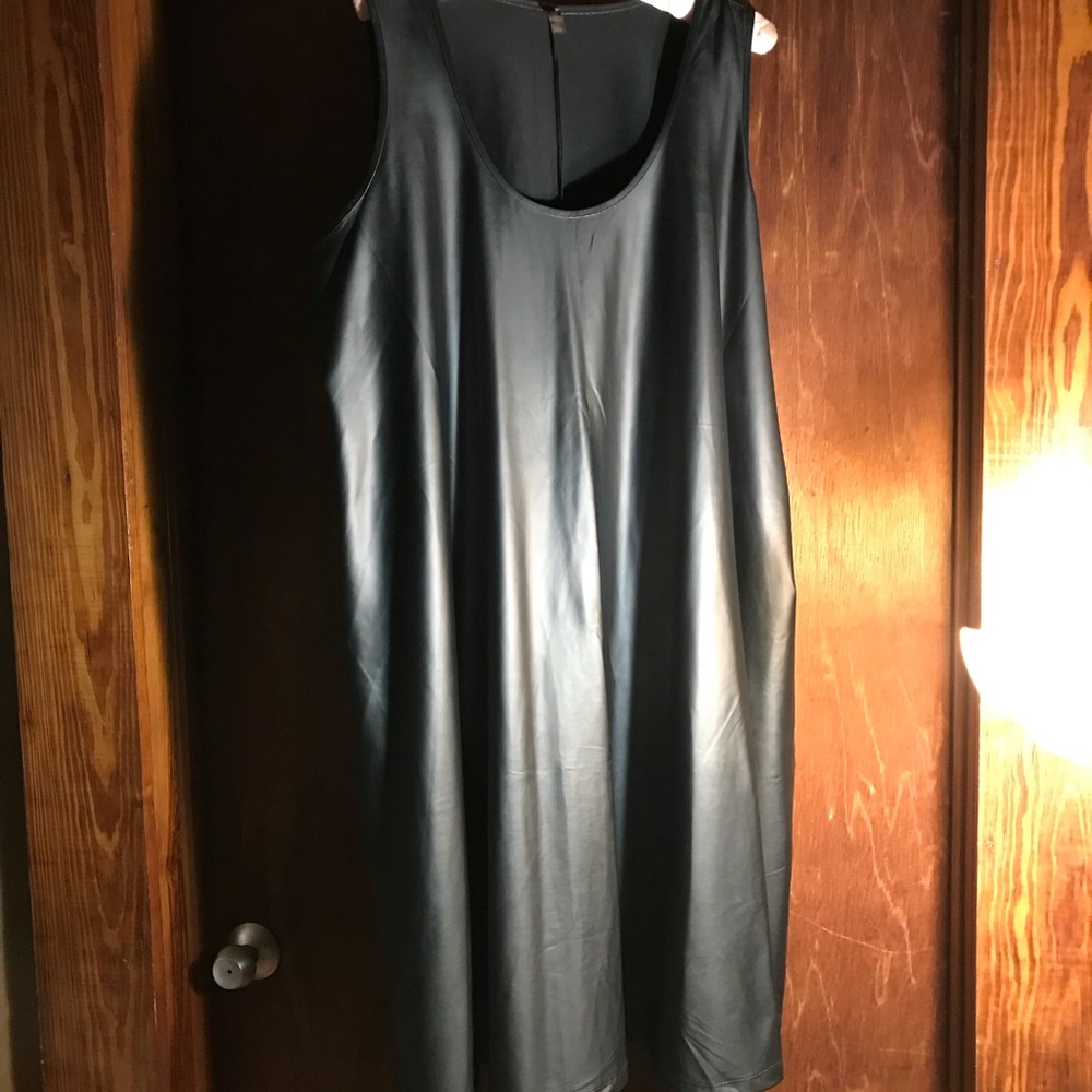 Leather Look Dress XL